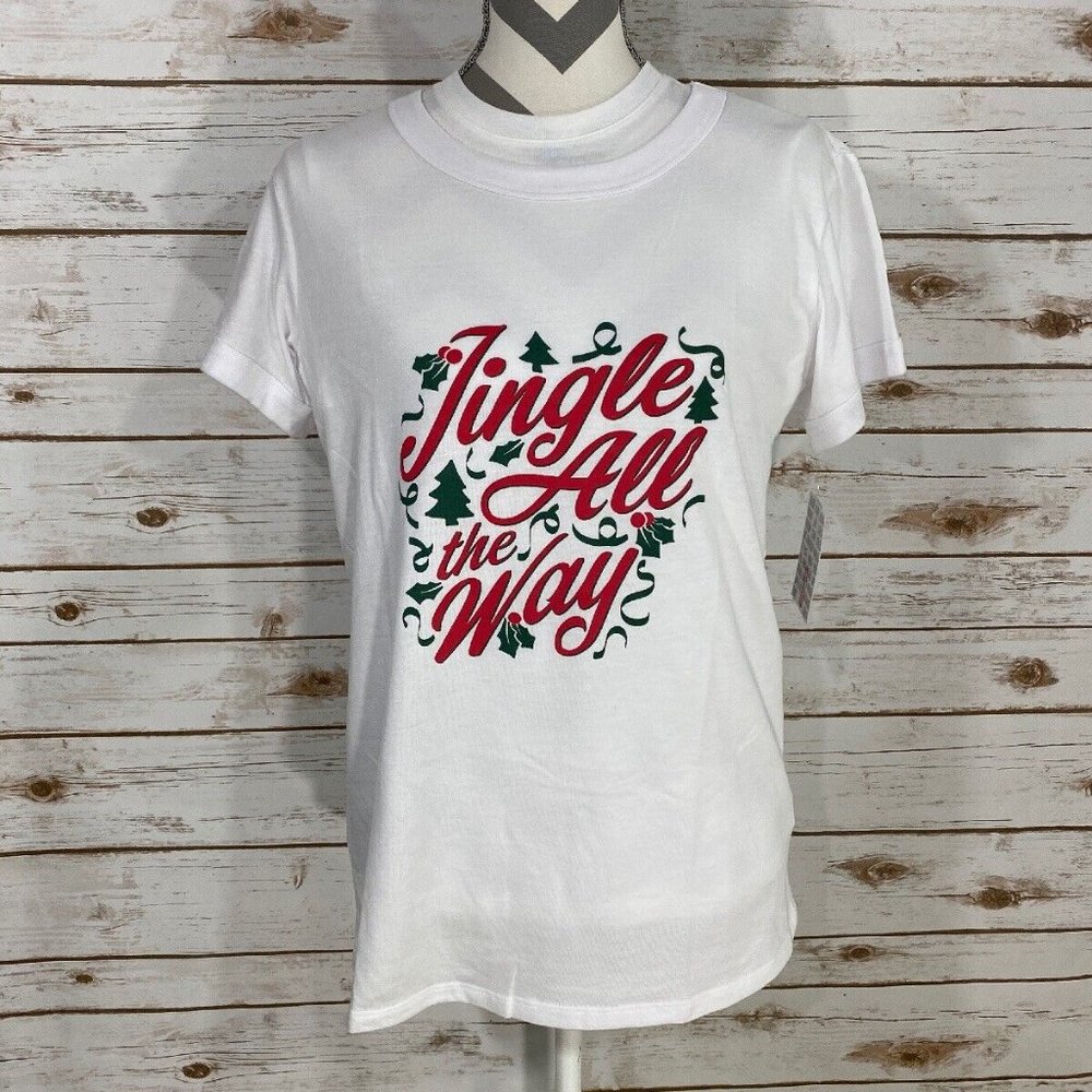 Women’s XL LuLaRoe Liv “Jingle All the Way” Short Sleeve Tee
